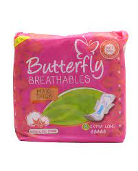 Butterfly Pink Maxi Thick 8Pads